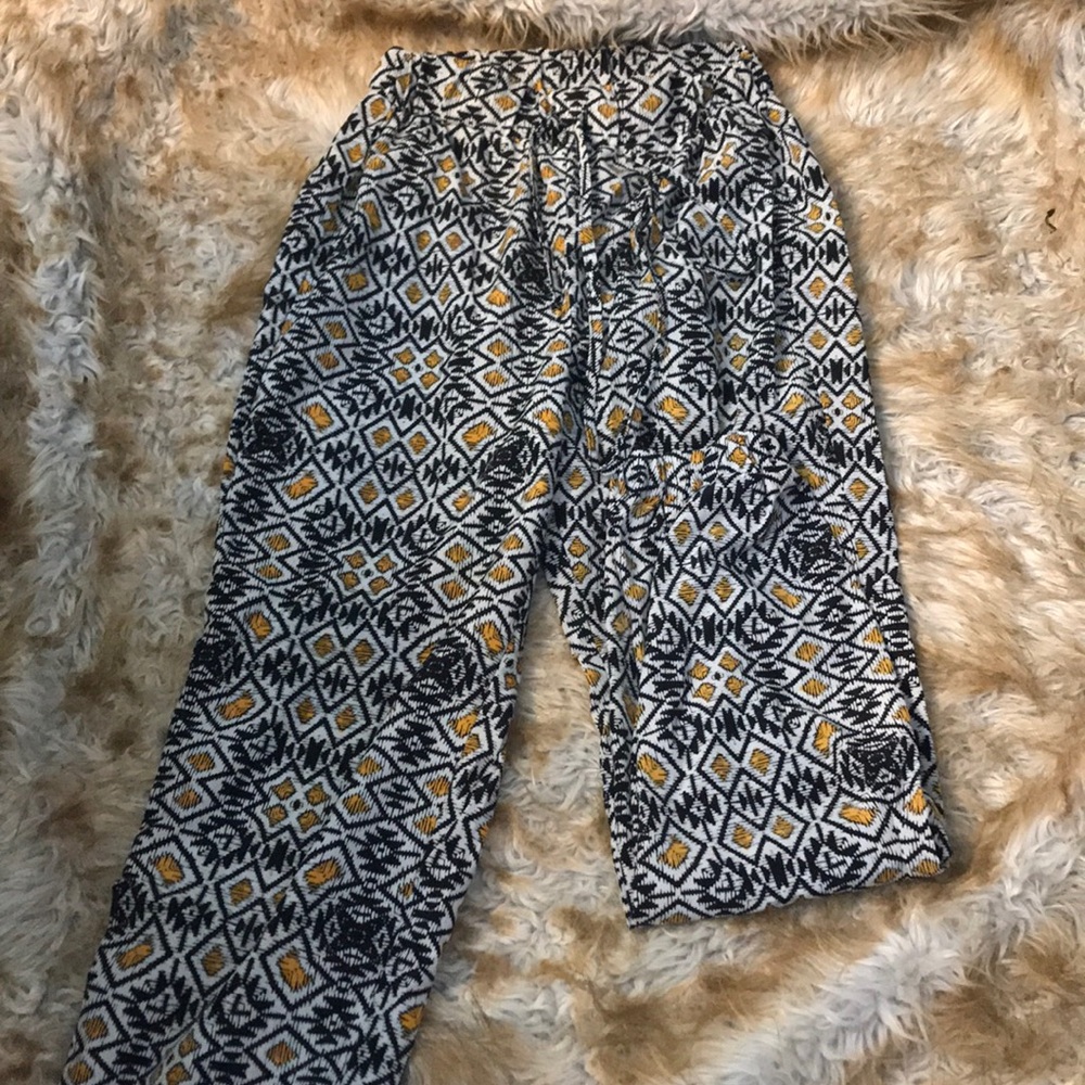 Pattern jogger pants
